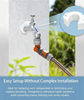 Heavy Duty Frost Free Sillcock Spacer Extender Keeps Outdoor Water Hose Bibs From Freezing In Winter With Strong PETG Build For Easy DIY Fix on wall faucet
