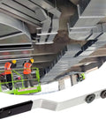 Sixteen Inch Duct Stretcher With Offset Handle For Ductwork shown with installed HVAC system