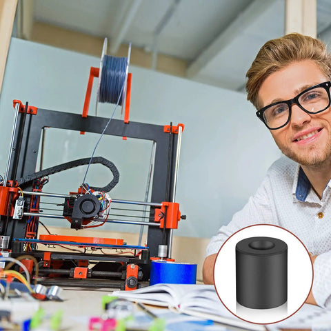 3D printer setup with focus on 8 Pack Silicone Heatbed Leveling Parts For 3D Printers Solid Bed Mount Leveling Springs Replacement