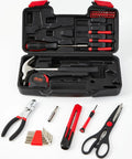 Versatile 39 Piece Tool Set For Home And DIY Needs With Red Storage Case Durable Steel Hand Tools For Home Garage Office Dorm And College Projects Handy For Everyday Repairs And Quick Fixes
