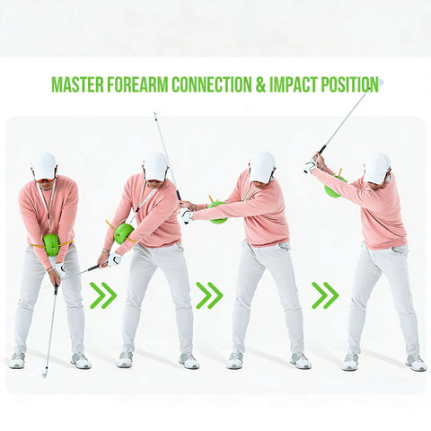 Golfer using Upgraded Golf Swing Trainer Ball For Posture Correction And Muscle Memory Portable Golf Training Aid For Beginners And Pros