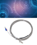 Heavy Duty K Type Screw Probe Thermocouple Temperature Sensor With Reinforced Shielded Cable For Zero Hassle Heat Tracking Up To 450C and two meter cable.
