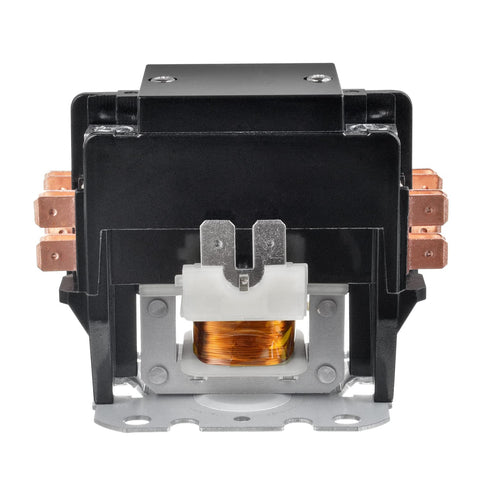 Front view of 2 Pole Definite Purpose AC Contactor 30 Amp Full Load Amps 24 VAC Coil for air conditioner use