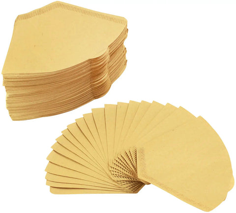 Natural Unbleached No 2 Cone Coffee Filters, 300 Count, Durable Tear Resistant, Fits All Drip Coffee Makers That Use No 2 Cones