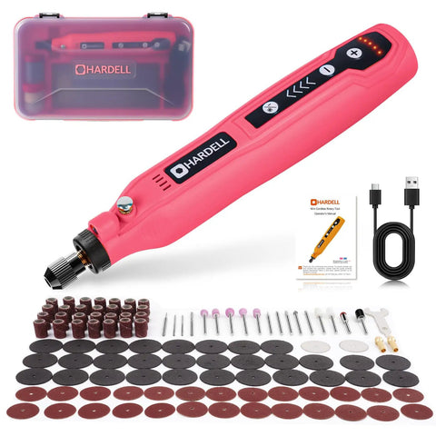 Mini Cordless Rotary Tool Kit With 5 Speed 3.7V Rechargeable USB Charging 129 Accessories For Sanding Polishing Drilling Engraving