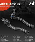 Front Outer Tie Rod End Compatible With Chevrolet Aveo Aveo5 Pontiac G3 Wave Suzuki Swift Plus Driver Side And Passenger Side Replacement Bolt On Direct Fit For Easy Installation On All Models black steel pair