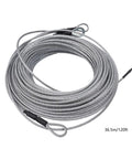 Heavy Duty Zip Line Kit For Backyard Adventure, Choose Length 160 Feet 48 Meters, 300 Lb Capacity, Stainless Steel Cable