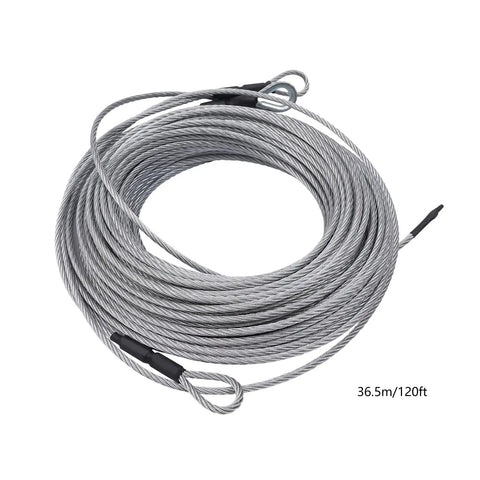 Heavy Duty Zip Line Kit For Backyard Adventure, Choose Length 160 Feet 48 Meters, 300 Lb Capacity, Stainless Steel Cable