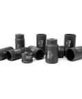 Heavy Duty 10 Piece 12 Point Socket Set For 1/2 Inch Drive With Lug Nut Remover And Axle Nut Sockets, Metric 29-39mm, Cr-Mo Impact Set