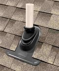 2 Inch Pipe Flashing Boot For Roofs With 4 Inch Side Flashing, 6 Inch Top, 3 Inch Bottom, Perimeter Seal For Flat To Steep Slopes