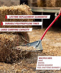 Heavy Duty Garden Rake That Slays Leaves And Debris With Ease Sturdy Tines Do Not Bend Under Pressure Ergonomic Handle Reduces Back Strain
