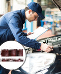 Technician using Heavy Hitter Forty Piece Star Spline External Drive Socket Set Featuring Copper Finish And Rugged Steel Case.
