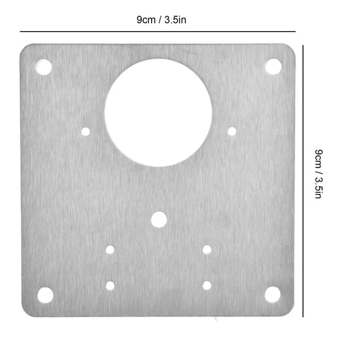 Stainless Steel Cabinet Hinge Repair Plate 4 Pack With 24 Screws Reinforcement Brackets square plate with dimensions