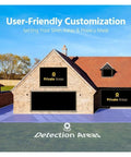 User-friendly customization interface for defining siren and privacy areas on a property utilizing Badass 12MP POE Security Camera Kit.