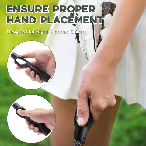 Grip Trainer And Swing Correcting Arm Band Golf Training Combo For Correct Hand Position And Grip, Improved Swing Mechanics