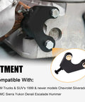 Exhaust Manifold Bolt Repair Kit Fits GM Trucks And SUVs Fixes Stubborn Leaks On 4.8L 5.3L 6.0L 6.2L Engines, showing installation with black alloy parts.
