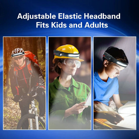 Rechargeable LED Headlamp With 1000 Lumen Bright Beam, Sensor Mode, 230 Degree Wide Illumination And Focused Spot in use