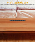 Beefy Stainless Steel Flat Plate Braces And Mending Plates For Wood Furniture Repair installed on bed frame