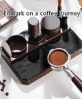 The Legit Non Slip Portafilter Rack And Coffee Distributor Holder Tamper Stand Tool Organizer Tamping Station For Home Barista Espresso Brewing Tools Badass Setup with espresso tamper and accessories.