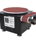 Heavy Duty Mini Belt Disc Sander And Bench Grinder, 2 In 1 Electric Spindle Sander Machine, compact design for DIY projects.