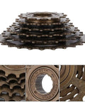 Six Speed Freewheel 14T-28T Wear-Resistant Bicycle Cassette For Mountain Bike Replacement Sprocket Kit with close-up details.