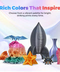 Colorful 3D prints using Silk PLA Filament 1.75mm, 1Kg Spool For 3D Printing, Slick Glossy Finish, and Dope Silk Look.