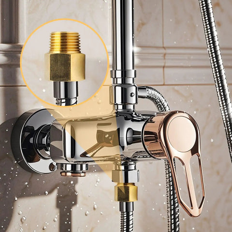 Installed 10 Pack Brass Pipe Fittings Reducer Adapter 1/2 Inch NPT Male to 1/2 Inch NPT Female Garden Hose Connector