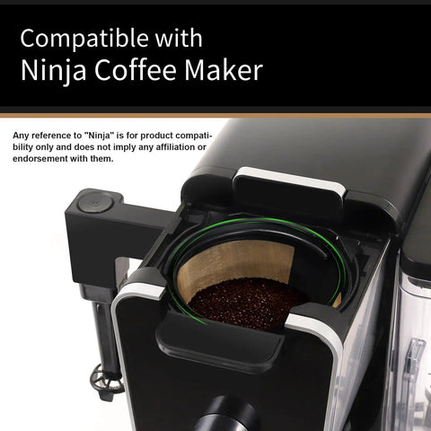 2 Pack Reusable Cone Coffee Filters For Dual Brew Coffee Makers Replacement Number Four Permanent Filter Compatible With Ninja