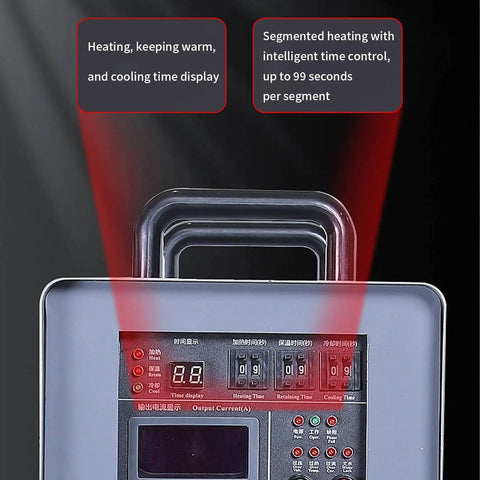 Commercial Grade 15Kw High Frequency Induction Welding Heater With Digital Touch Panels And Zero Hassle Water Cooling control display.