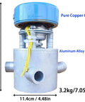 One Kilowatt Micro Hydroelectric Generator 220V Aluminum Alloy Water Turbine With Three PVC Connectors front view