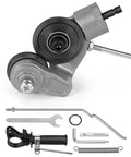 Upgraded Sheet Metal Nibbler Tool With Stabilizer Handle For Iron Steel Copper Aluminum Heavy Duty Metal Cutter Drill Attachment Fits Handheld Impact Drills Smooth Precision Cutting Professional Grit, showing tool parts and assembly.