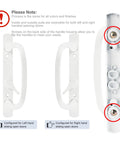 Drop In Sliding Patio Door Handle Set With Mortise Lock White Zinc Diecast Offset Thumbturn Non-Handed for 1 5/8 to 1 3/4 Inch Doors