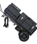 Heavy Duty Electric Stair Climbing Dolly With 880 Lb Capacity And Super Strong 1500W Motor for transporting heavy equipment.