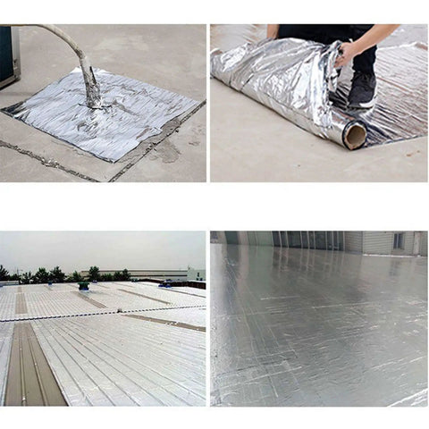 Rock Solid Self Adhesive Roof Underlayment Roll Made With Sbs Bitumen And Aluminum Foil for waterproofing metal roofs in various applications.