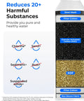 Road Tripping RV Inline Water Filter For Garden Hose And Camper Sweet Crisp Drinking Purification No Nonsense Multi Stage Filtration System showing filtration layers, including KDF, GAC, and filter cotton.