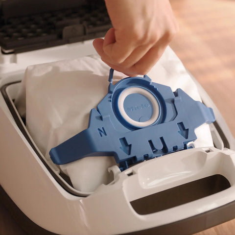 Installing AirClean 3D Efficiency Dust Bags Type GN XL Value Pack Includes 8 Dust Bags And 4 Filters For Vacuum Cleaners.