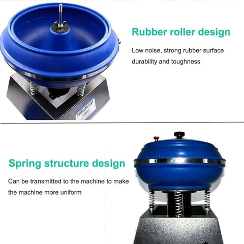 High Frequency Vibration Tumbler Polisher For Jewelry, Stone And Metal Parts, 6.2L Drum, Quiet Yet Powerful Finishing