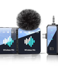 Wireless Lavalier Microphone for iPhone with 40dB Noise Cancellation, Crystal Clear 20Hz to 20kHz Audio, 328ft Range