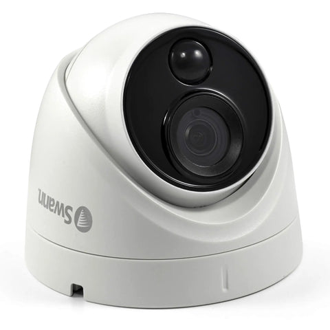 4K Ultra HD PIR Dome Security Camera With Night Vision, Indoor Outdoor Surveillance, Heat And Motion Sensor, Weatherproof Cam
