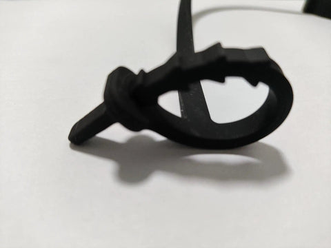 Quick zip tie mounts for J1772 EV charger cover, durable black rubber design, enhances protection against dirt and moisture.