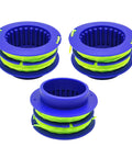 3-pack Dual Line Trimmer String Spool 0.080 Inch 16 Feet compatible with Kobalt 24 Volt Max weed wacker string trimmer