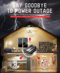 Heavy Duty 2000 Watt Power Inverter smoothly handles 12V direct current for powering kitchen appliances during outages.