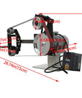 Tabletop Belt Sander And Knife Grinder With Multi Angle Sharpener And Polisher Featuring Three Swappable Wheels And A Solid 2200 Watt Copper Motor for precise sharpening.