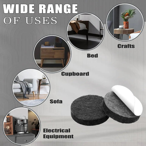 Heckin Smooth Felt Furniture Pads For Hardwood Floors Anti Scratch Guards ideal for sofa, cupboard, bed, crafts, and electrical equipment.
