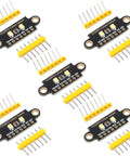 5 Pack TCS3472 RGB Color Sensor Module with IR Filter I2C Interface, ideal for Arduino and STM32 DIY color recognition projects.