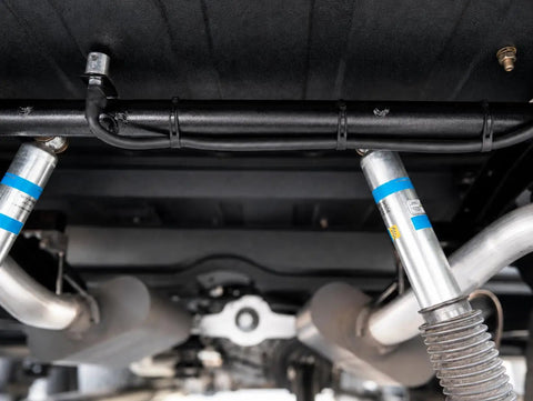 Outdoor UV Resistant Rubber Cable Zip Tie Mount Kit securing cables under vehicle chassis