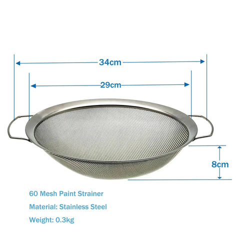 Stainless Steel 60 Mesh Paint Strainer For 5 Gallon Buckets Built To Last Filters Out Particles From Almost Any Liquid Easy To Use And Clean Heavy Duty Reusable Paint Filter For Smoother Applications