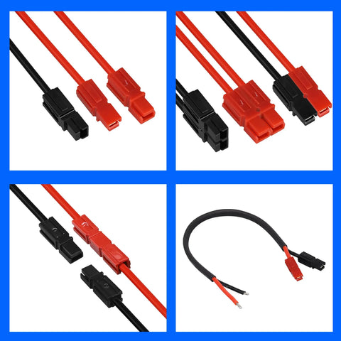Power Connectors Kit for Quick Disconnect Battery and Modular Terminals AWG 10 to 20 Amp 15 30 45, 60 Pieces