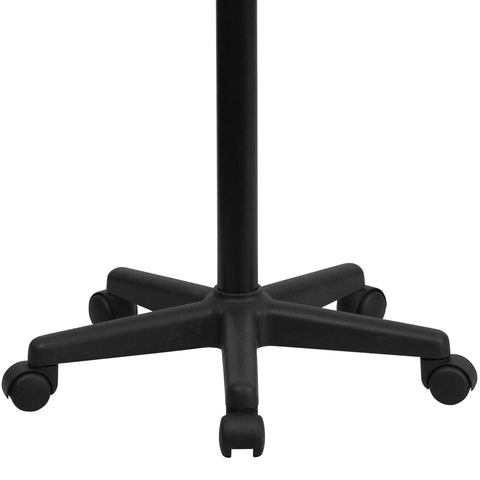 Base of Sit To Stand Mobile Laptop Desk With Wheels For Flexible Work From Anywhere Height Adjustable Standing Computer Desk