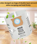 Ultimate Bulk Vacuum Bag Kit For 15 To 22 Gallon Wet Dry Vacuums Type G 90663 9066300 Type J 90673 9067300 Plus VF2008 High Efficiency Disposable Dust Filter Bag in package